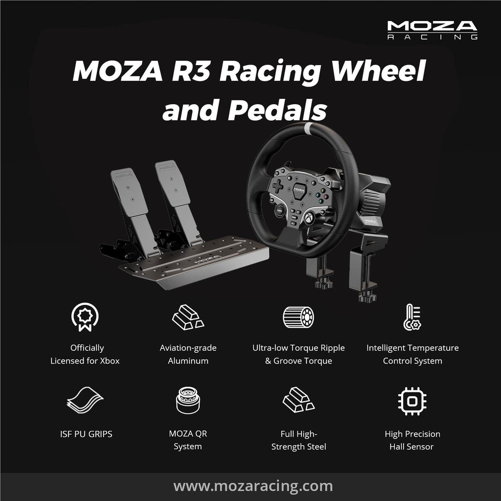 Moza R3 Racing Bundle for Xbox Series X/S and PC