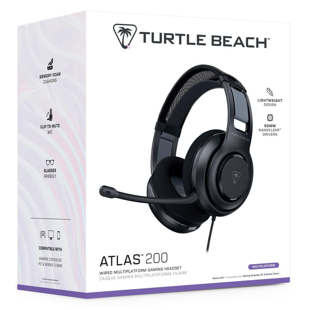 Turtle Beach® Atlas™ 200 Wired Multi-Platform Gaming Headset (Grey)