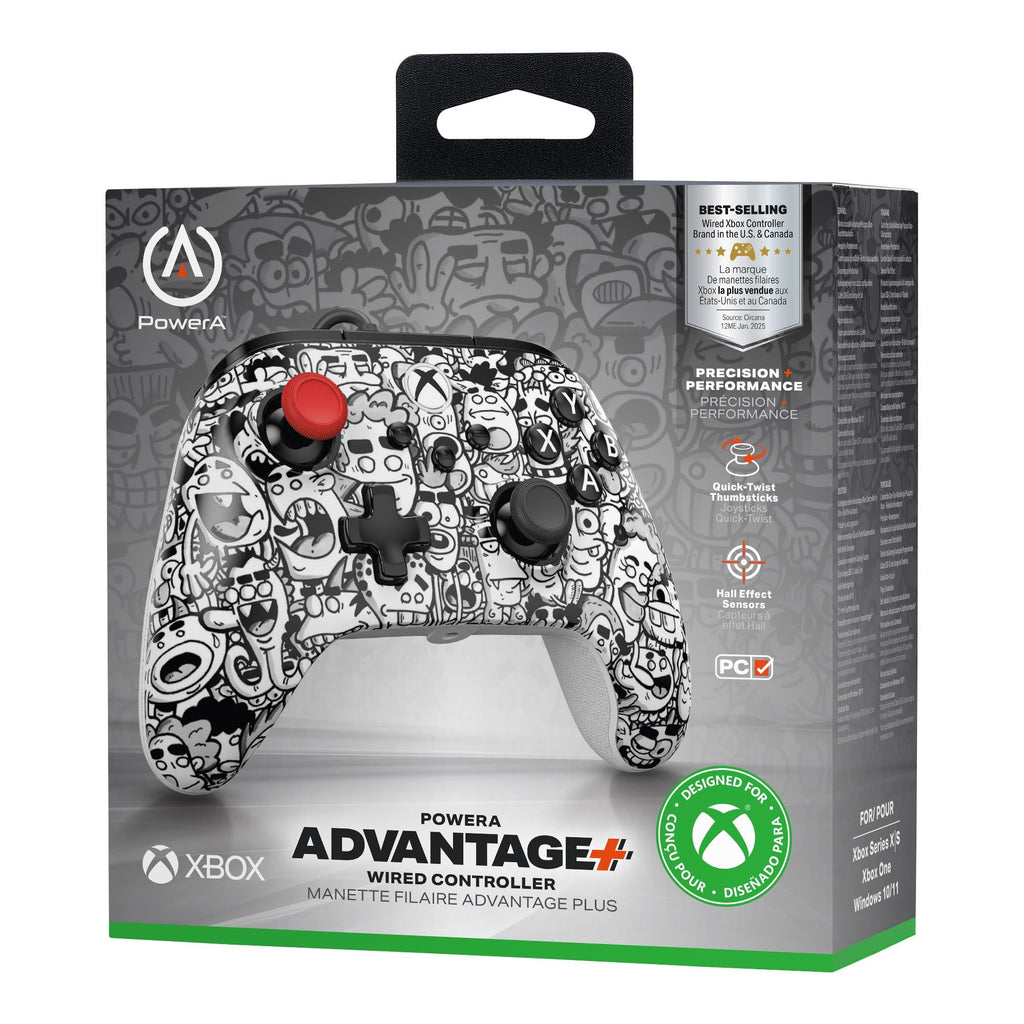 PowerA Advantage Plus Wired Controller for Xbox Series X|S (Sketch Riot)
