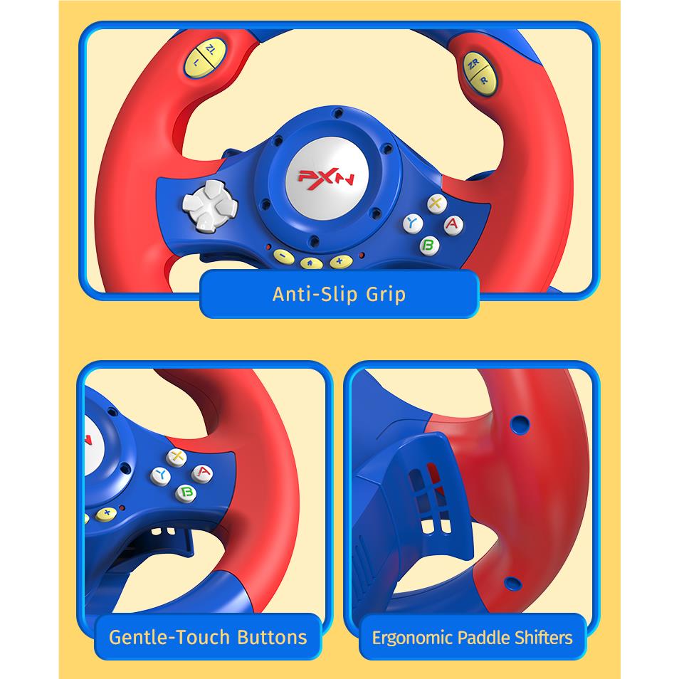 PXN V2 WL Wireless Steering Wheel for Nintendo Switch