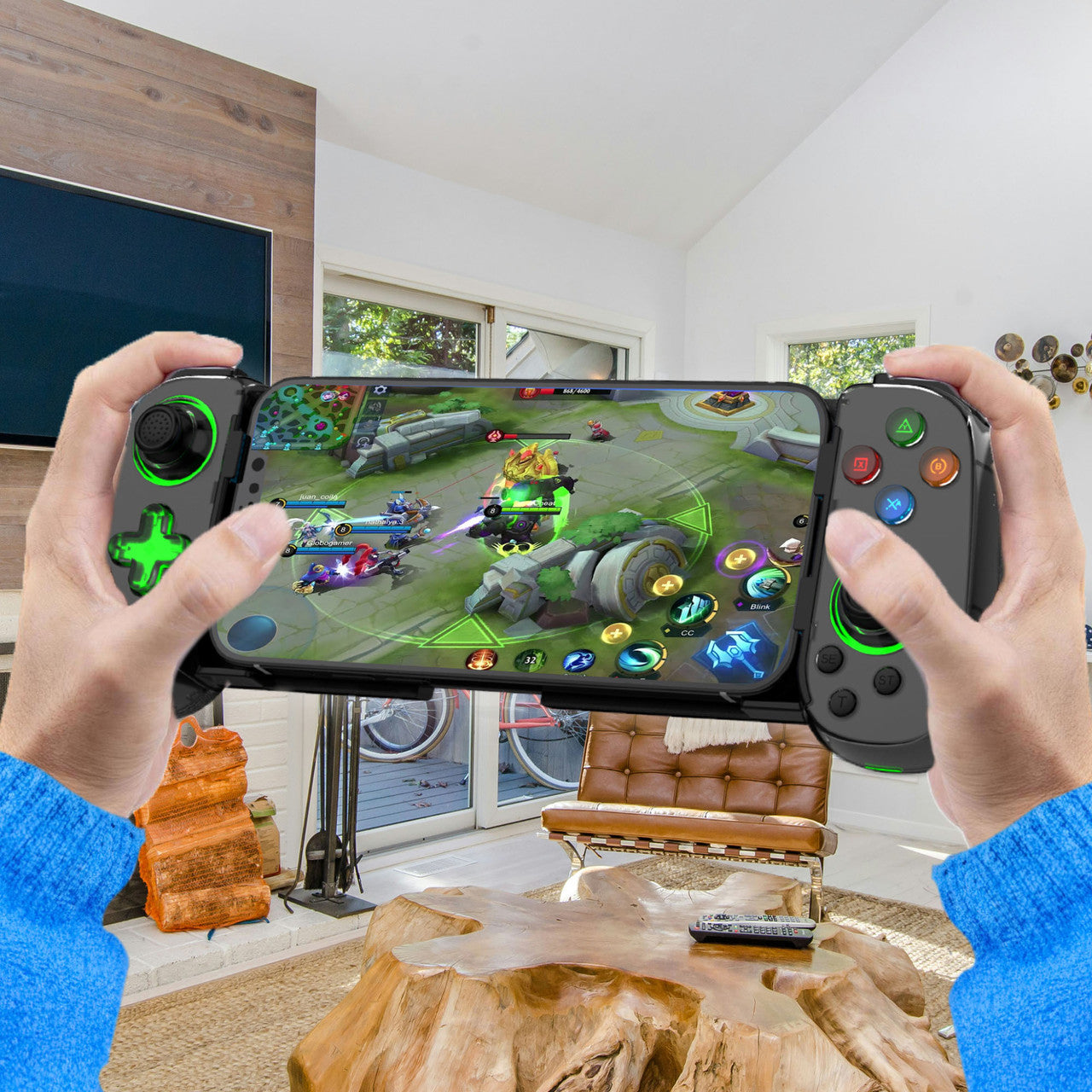 Laser Gaming Controller for Mobile Devices with Bluetooth and Gyro